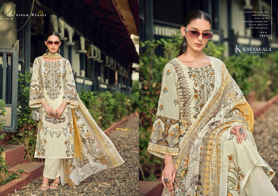 Kavyakala Rihaana Vol 16 Designer Lawn Cotton Dress Material Wholesale