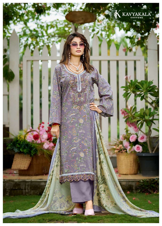 Kavyakala Riwayat Vol-3 Lawn Cotton Printed Pakistani Suit - Amrah Wholesale