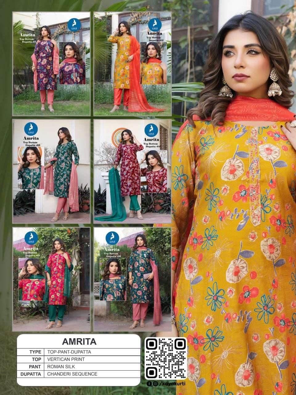 Kaya Amrita Readymade Printed Salwar Suit Set - Amrah Wholesale