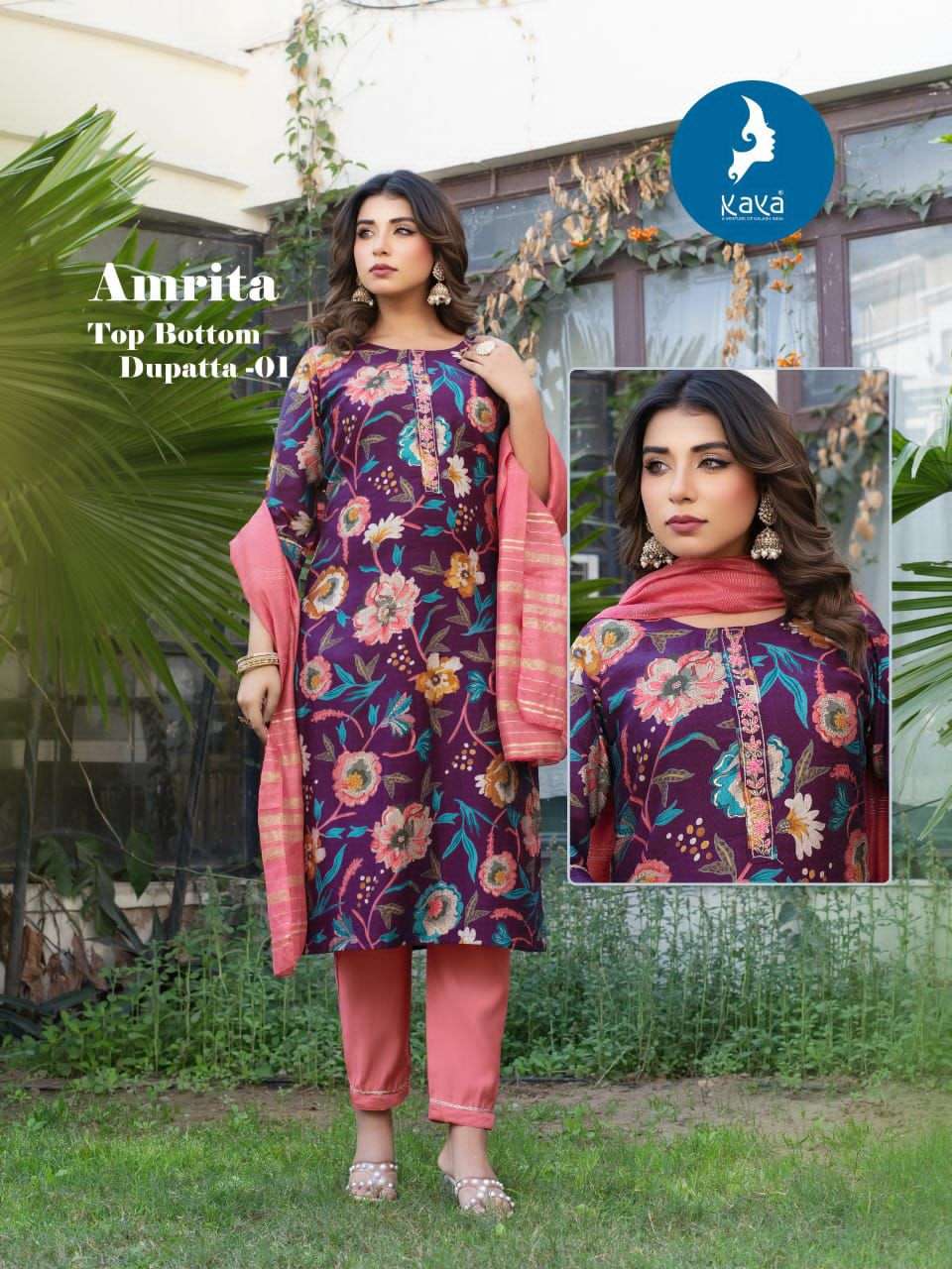 Kaya Amrita Readymade Printed Salwar Suit Set - Amrah Wholesale