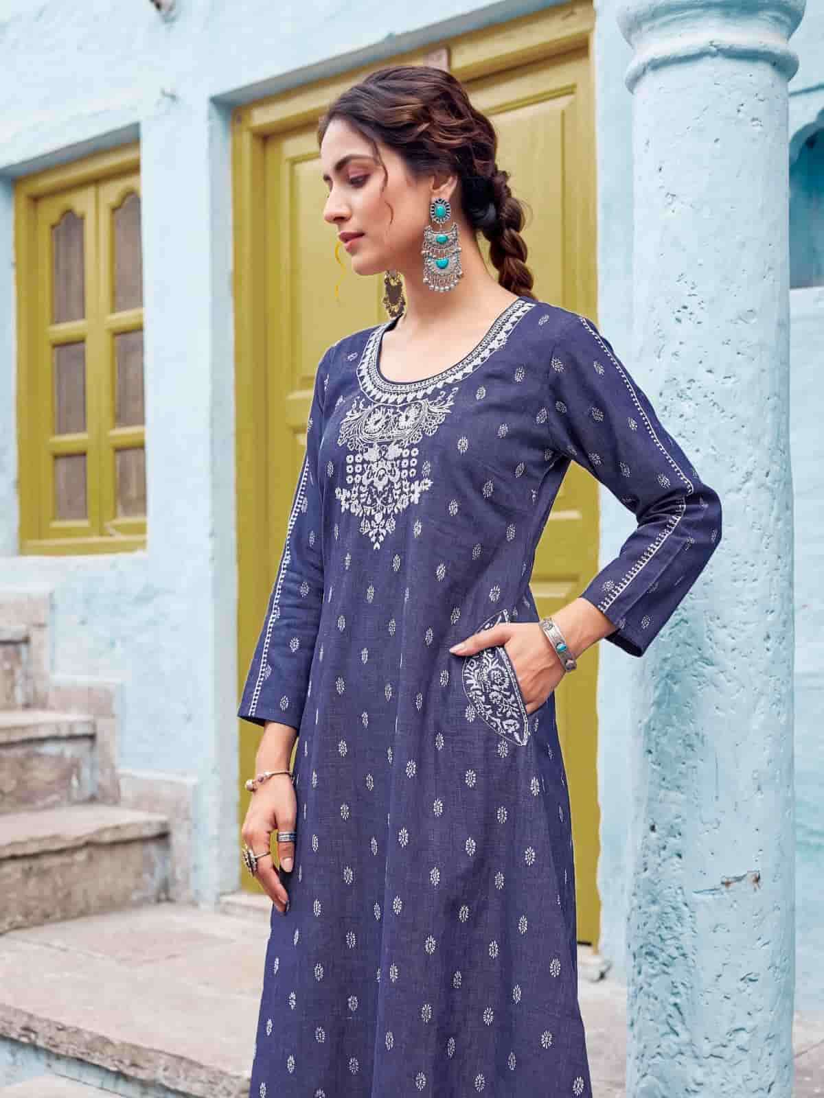 Kaya Denimor Denim Dobby Co Ord Set - Amrah Wholesale