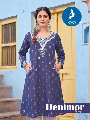 Kaya Denimor Denim Dobby Co Ord Set