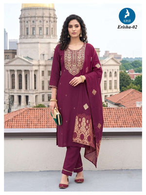 Kaya Erisha Two Tone Printed Stitched Salwar Suit Set
