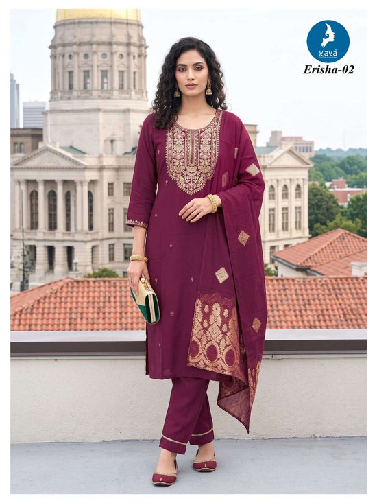 Kaya Erisha Two Tone Printed Stitched Salwar Suit Set