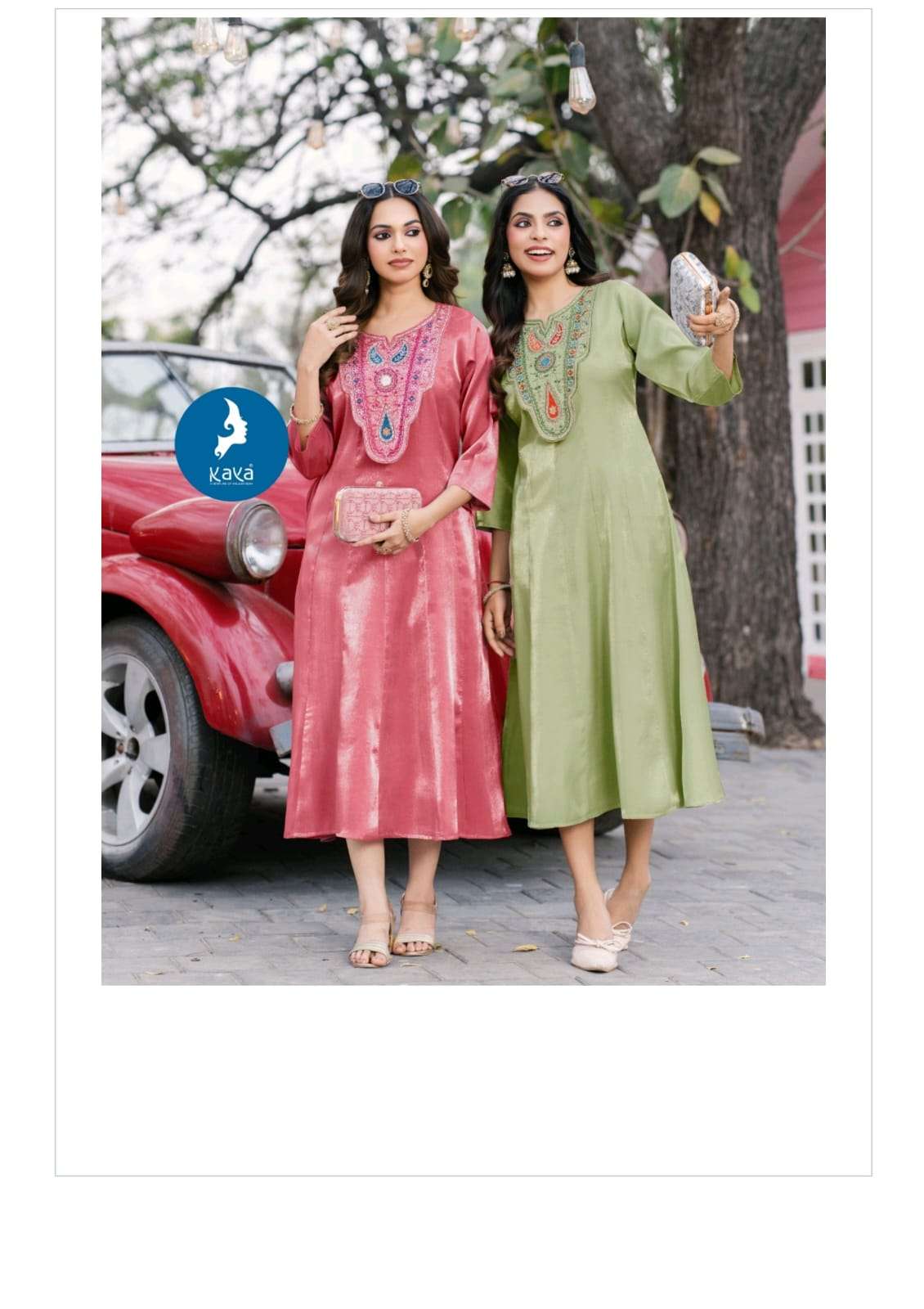 Kaya Eva Roman Glass Stitched Designer Kurti