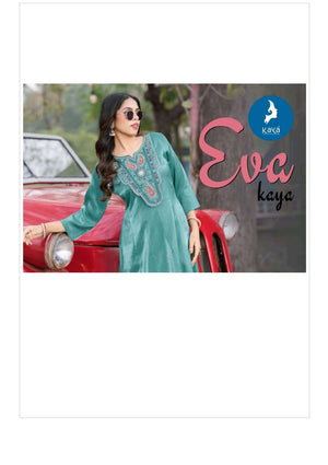 Kaya Eva Roman Glass Stitched Designer Kurti - Amrah Wholesale