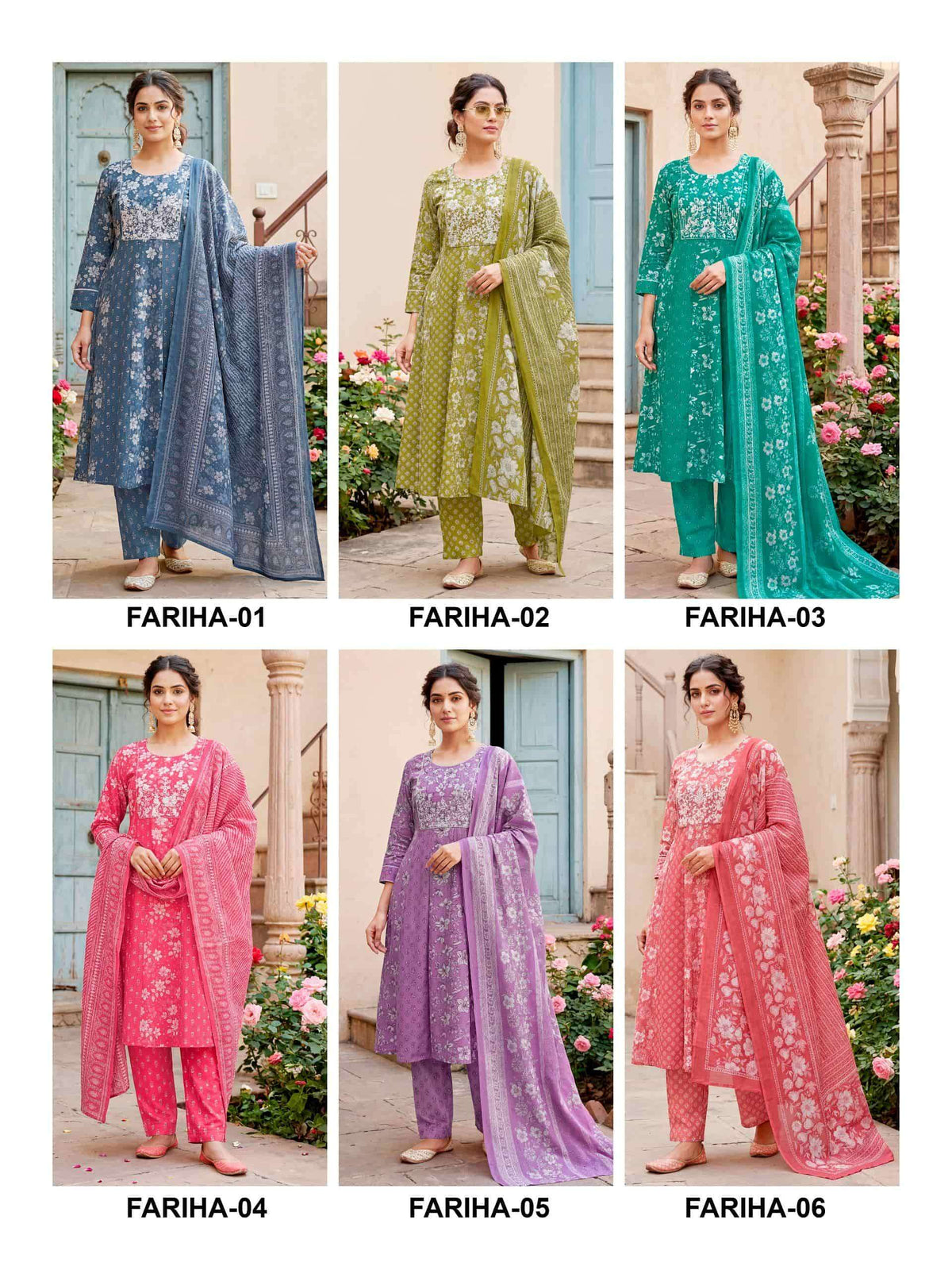 Kaya Fariha Cotton Print Salwar Suit Set - Amrah Wholesale