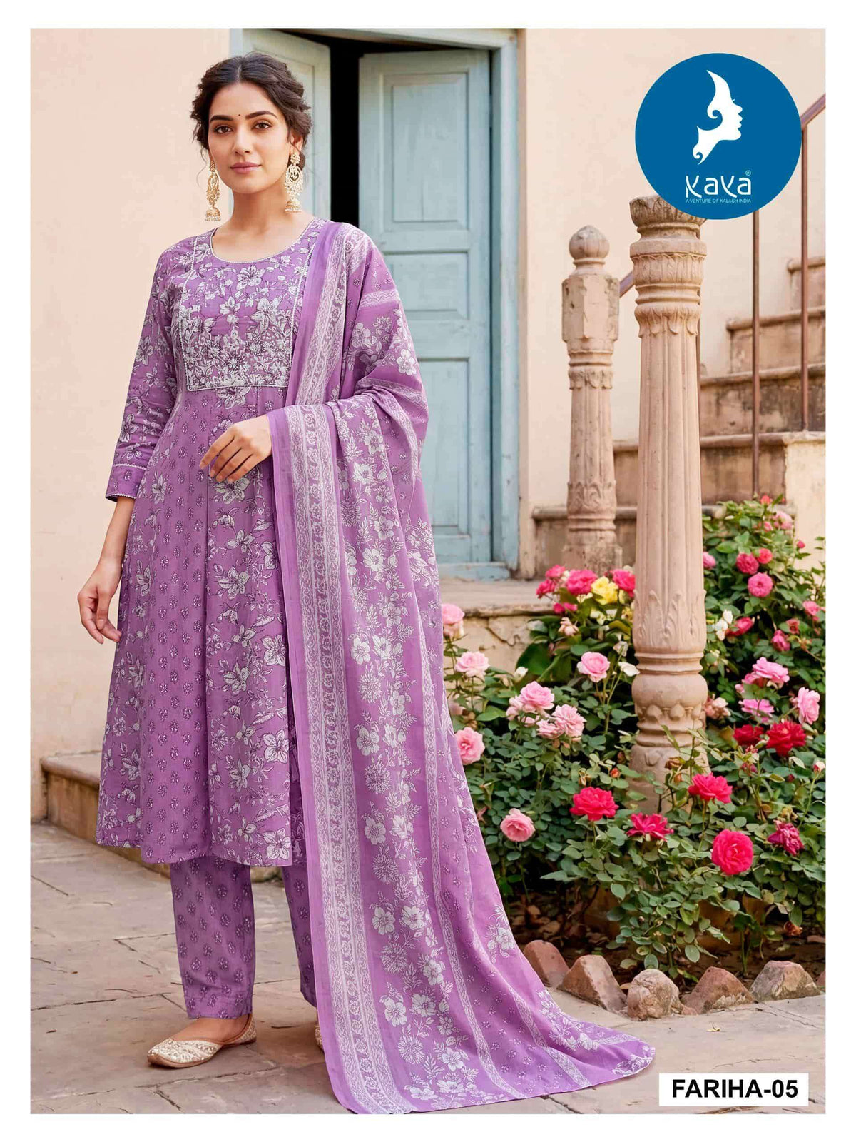 Kaya Fariha Cotton Print Salwar Suit Set - Amrah Wholesale