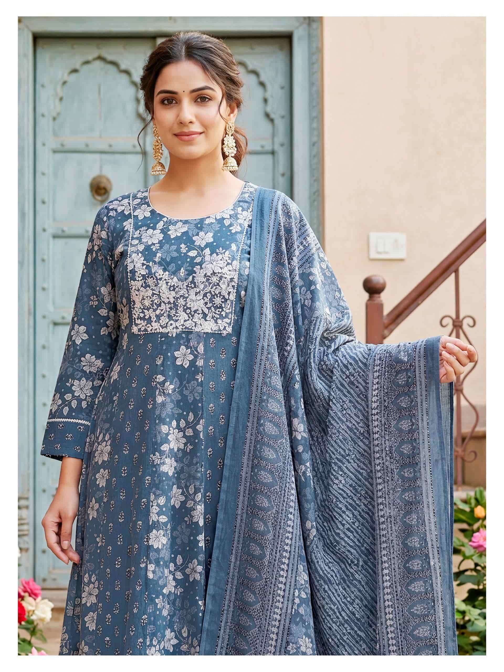 Kaya Fariha Cotton Print Salwar Suit Set - Amrah Wholesale