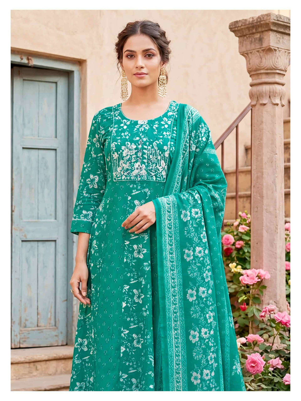 Kaya Fariha Cotton Print Salwar Suit Set - Amrah Wholesale
