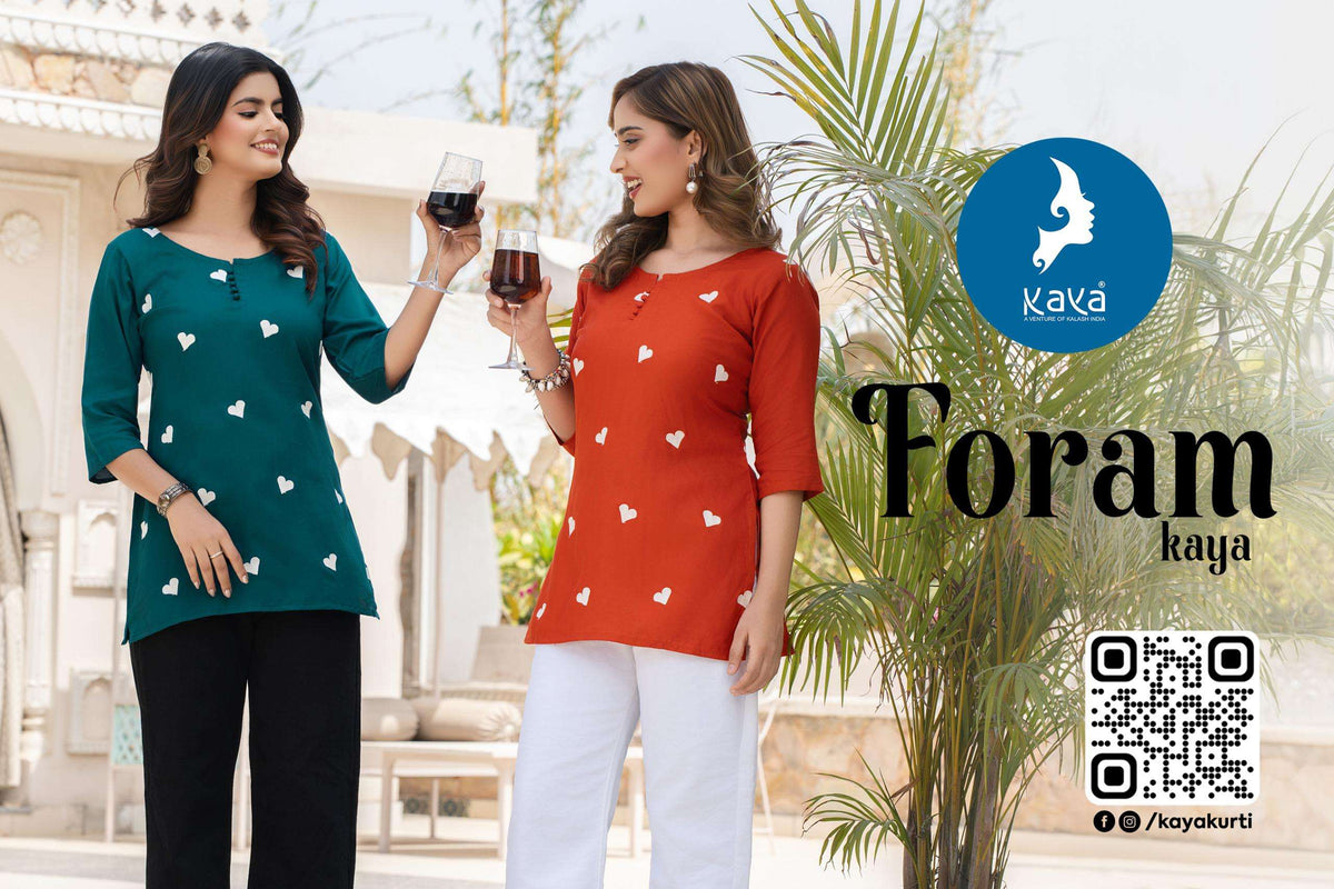 Kaya Foram Tops Wholesale Catalogue - Amrah Wholesale