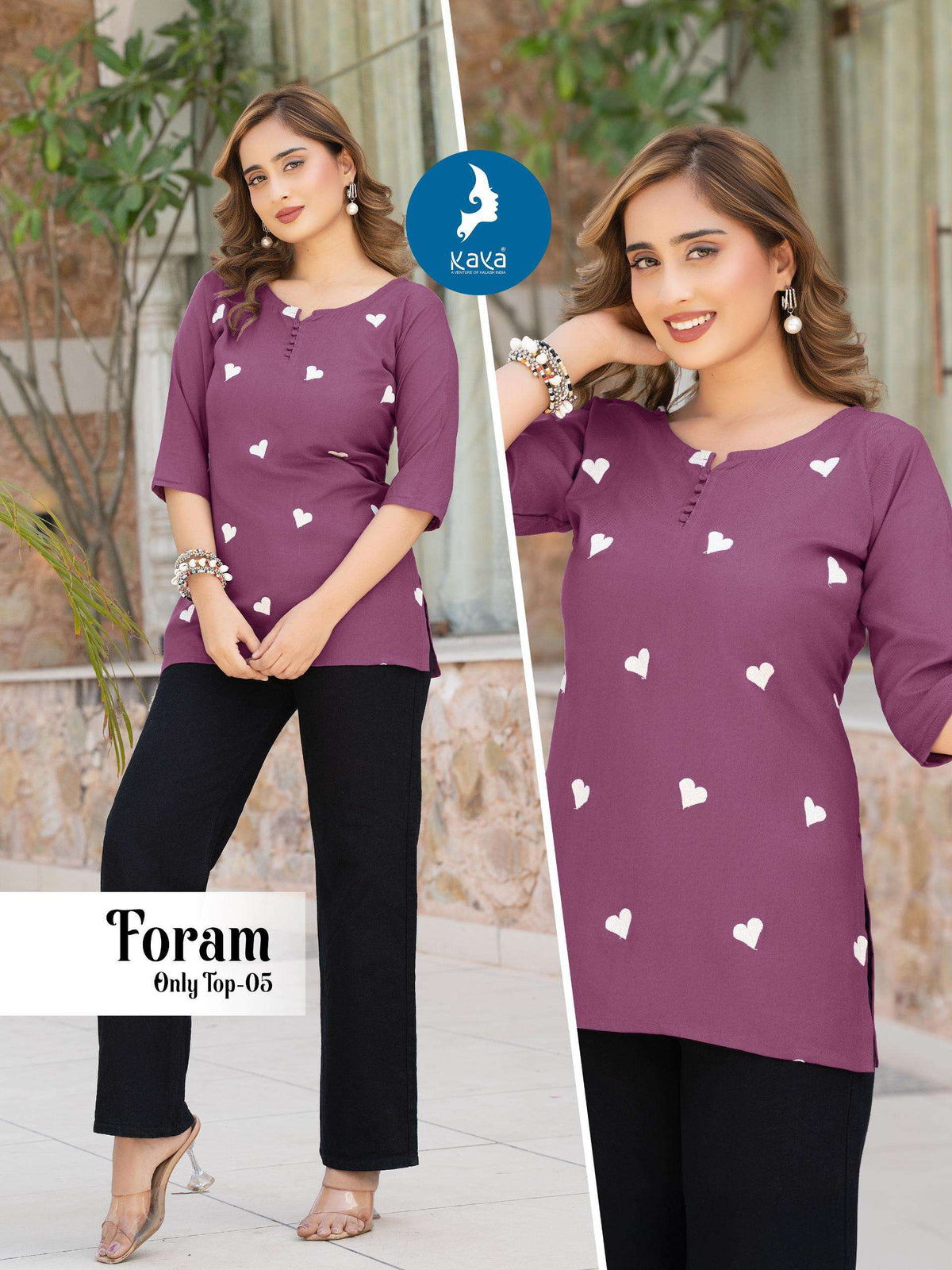 Kaya Foram Tops Wholesale Catalogue - Amrah Wholesale