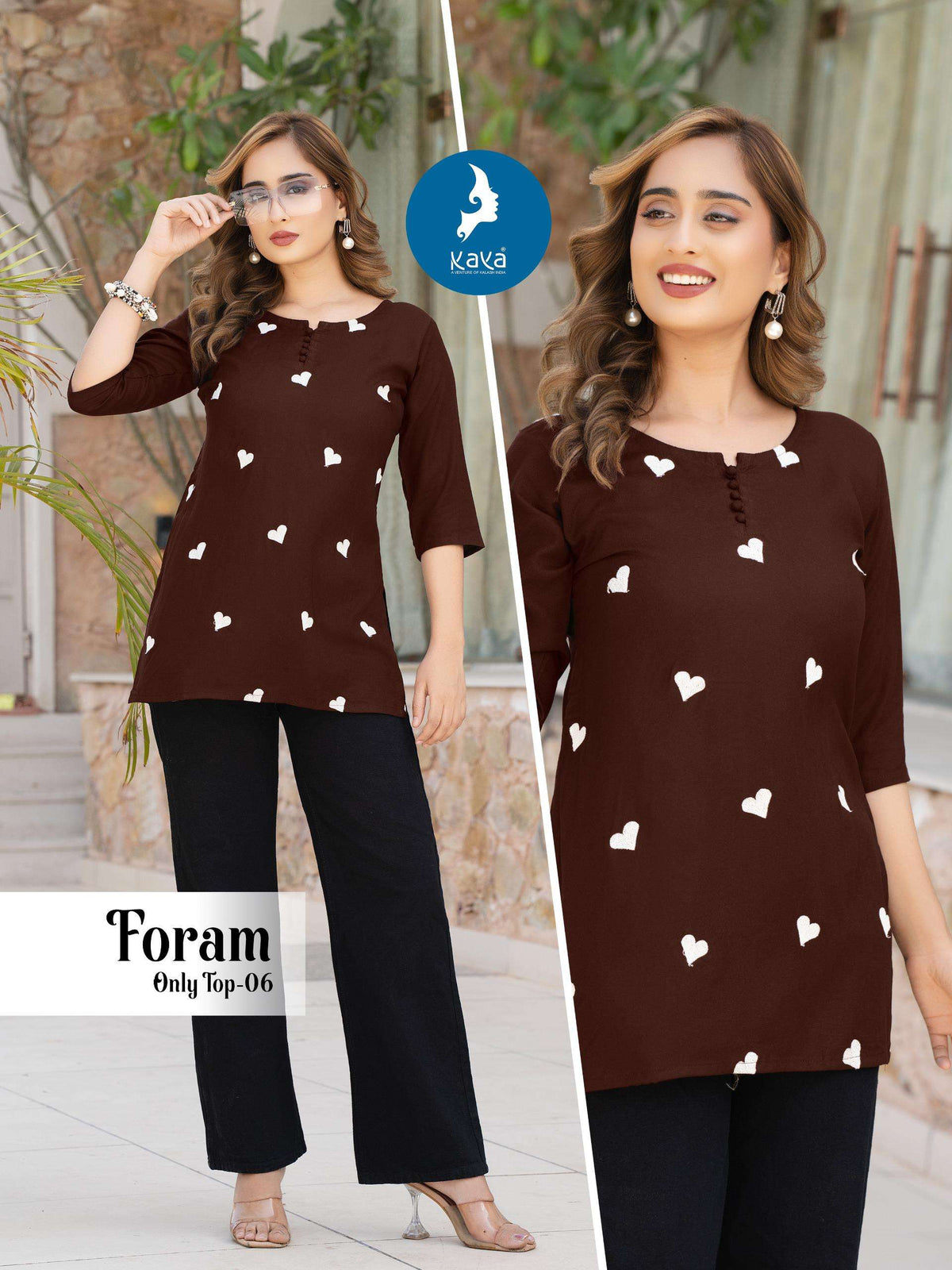 Kaya Foram Tops Wholesale Catalogue - Amrah Wholesale