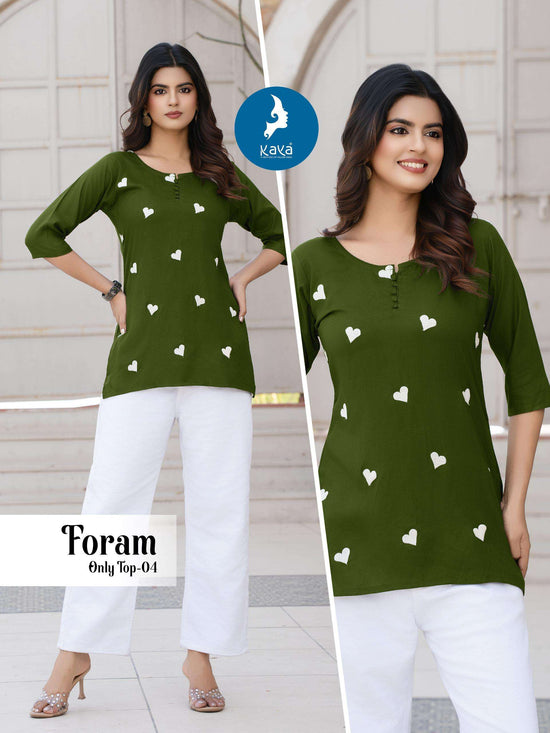 Kaya Foram Tops Wholesale Catalogue - Amrah Wholesale