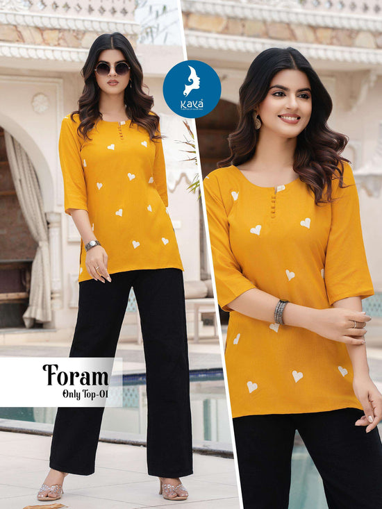 Kaya Foram Tops Wholesale Catalogue - Amrah Wholesale