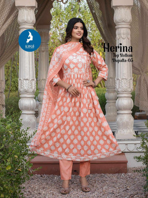 Kaya Herina Kurti Pant Dupatta Set - Amrah Wholesale