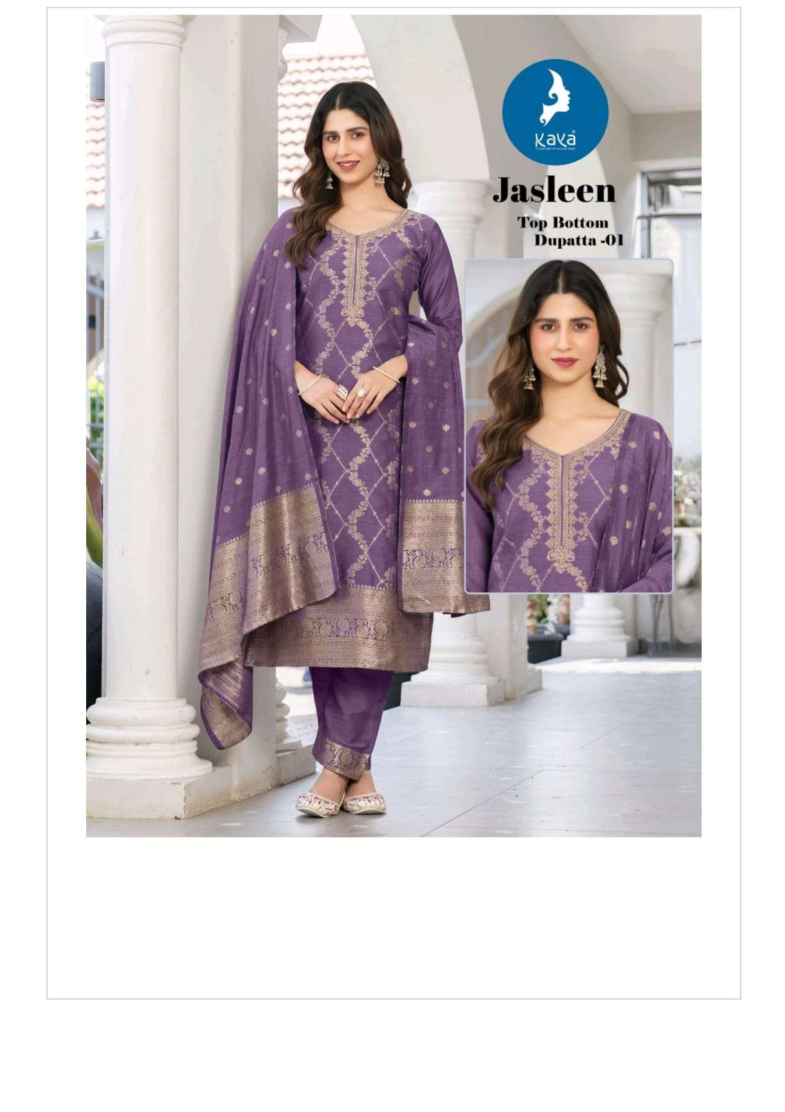 Kaya Jasleen Designer Ready-Made 3 Piece Suit - Amrah Wholesale