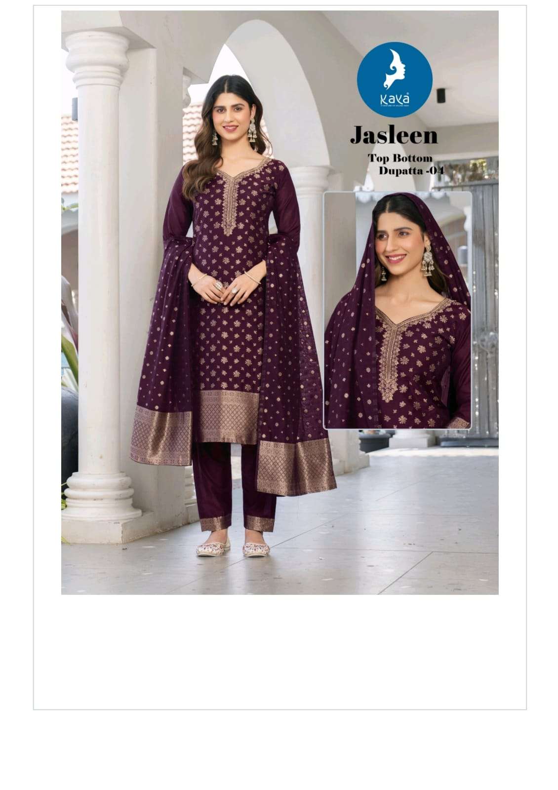 Kaya Jasleen Designer Ready-Made 3 Piece Suit - Amrah Wholesale
