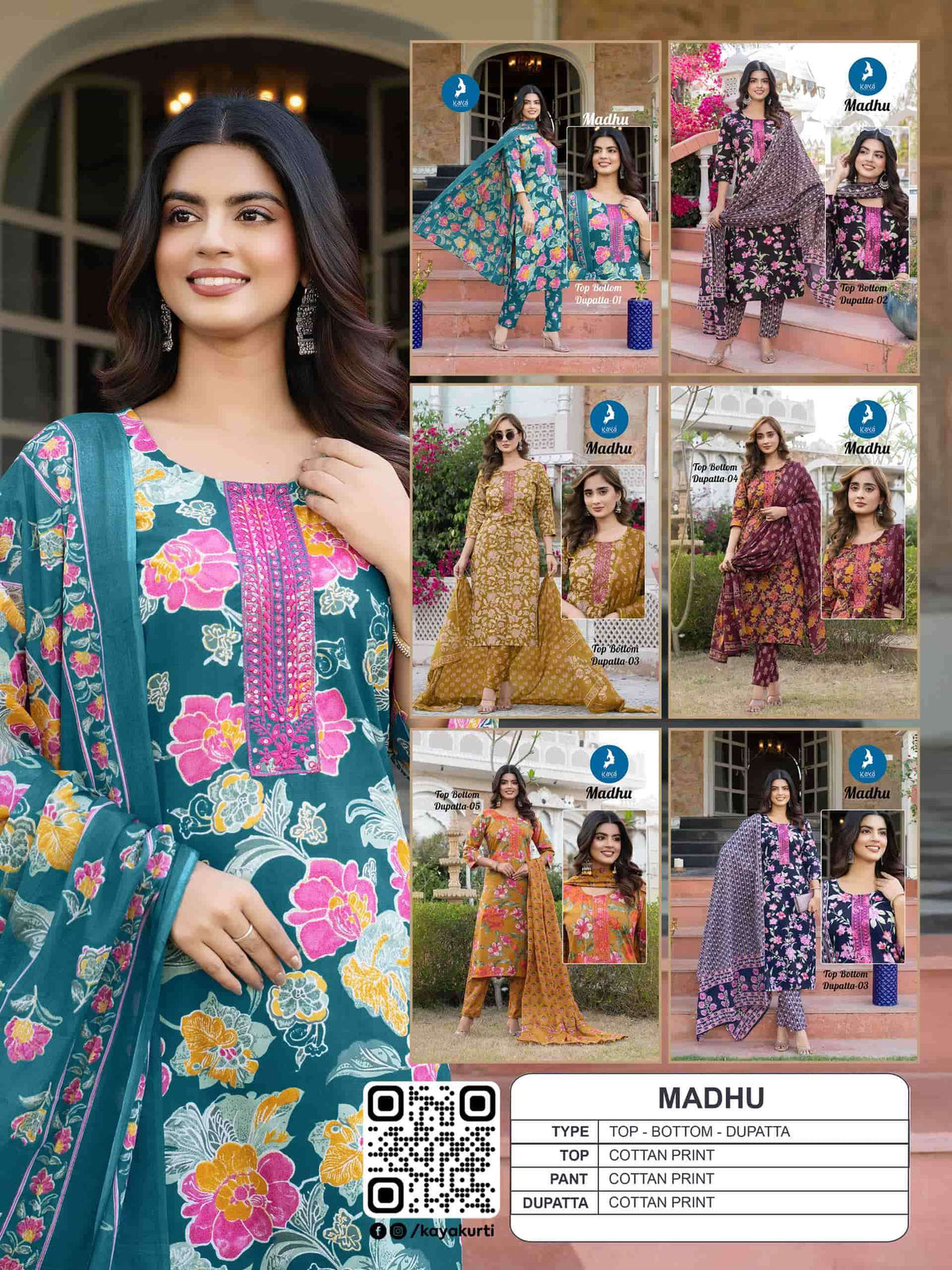 Kaya Madhu Kurti Set Wholesale Catalogue - Amrah Wholesale