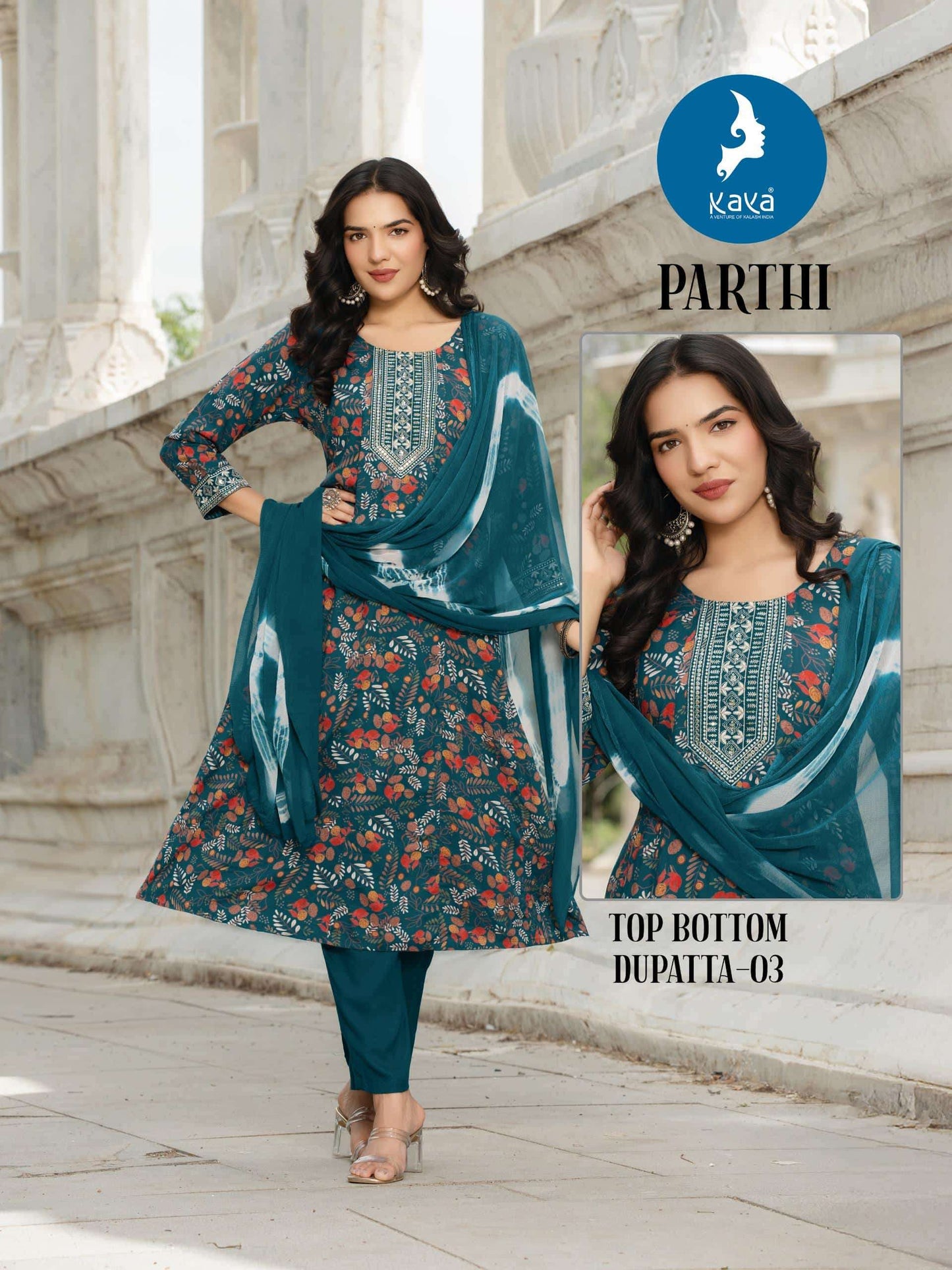 Kaya Parthi Rayon Print Salwar Suit Set