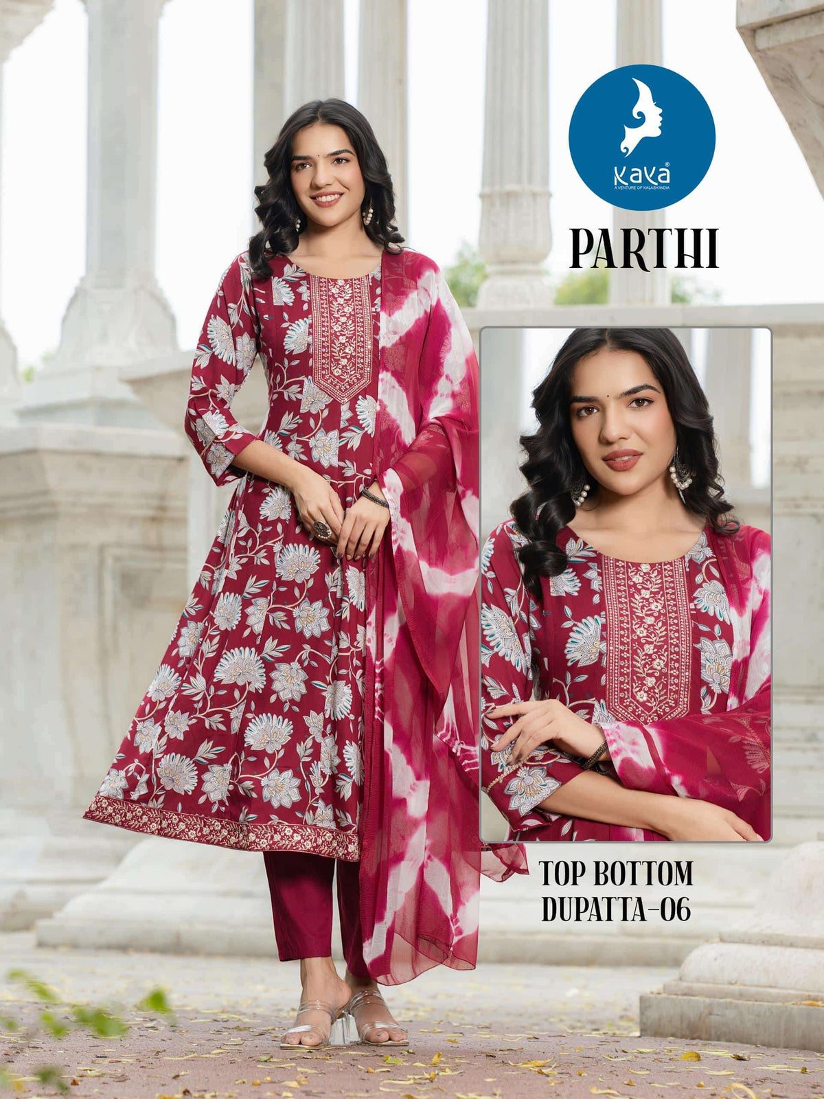 Kaya Parthi Rayon Print Salwar Suit Set