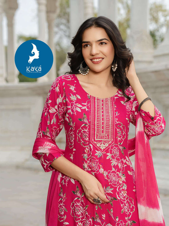 Kaya Parthi Rayon Print Salwar Suit Set