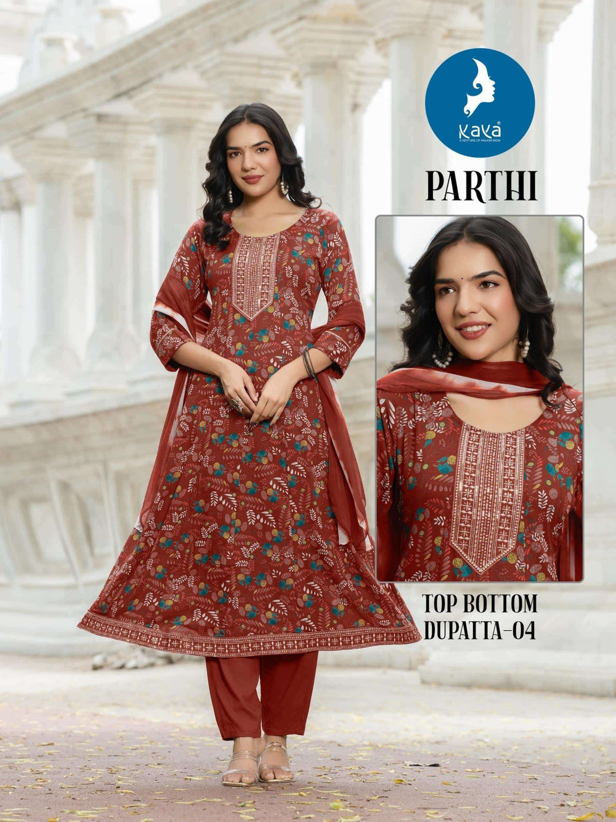 Kaya Parthi Rayon Print Salwar Suit Set - Amrah Wholesale