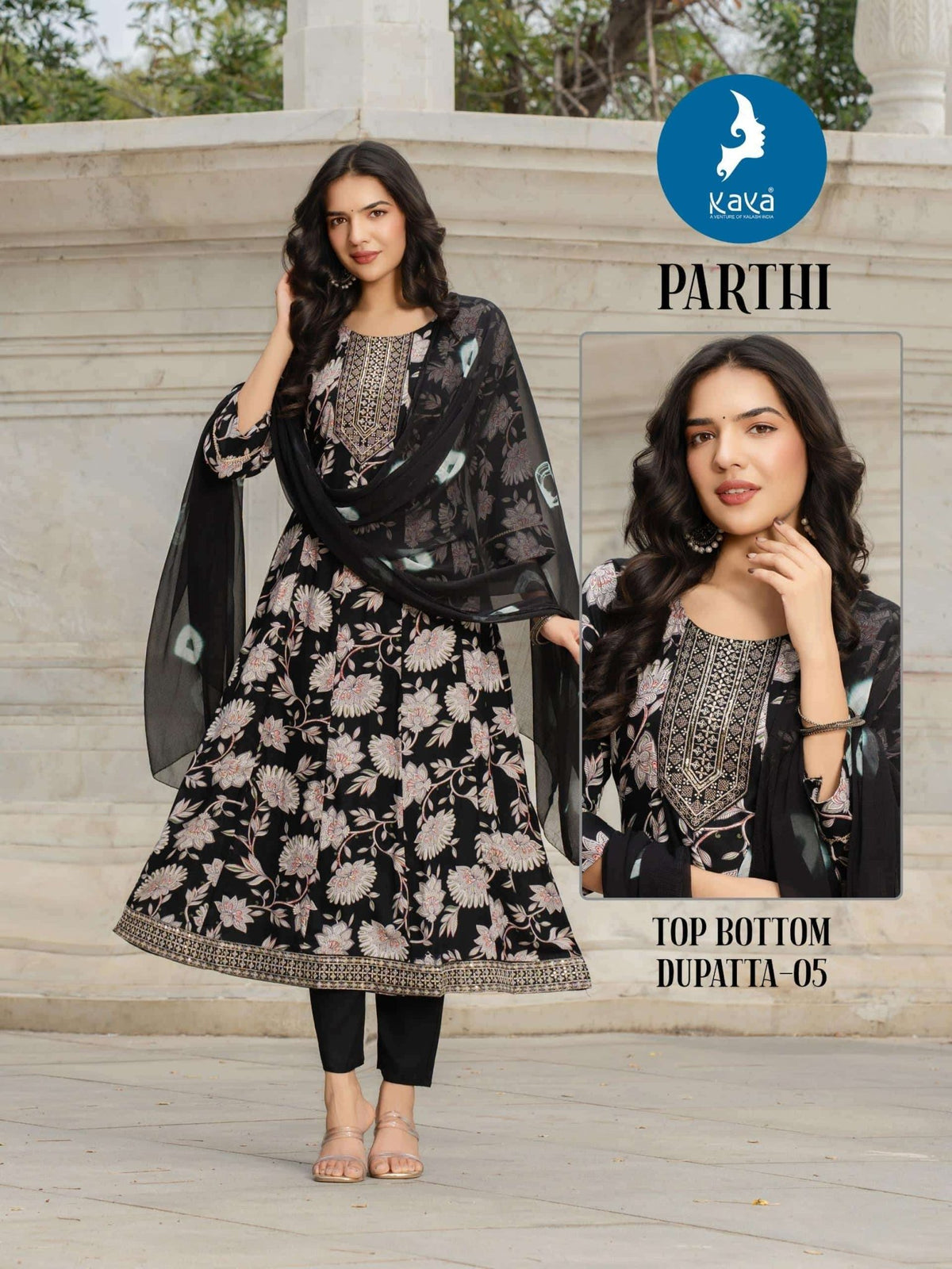 Kaya Parthi Rayon Print Salwar Suit Set - Amrah Wholesale
