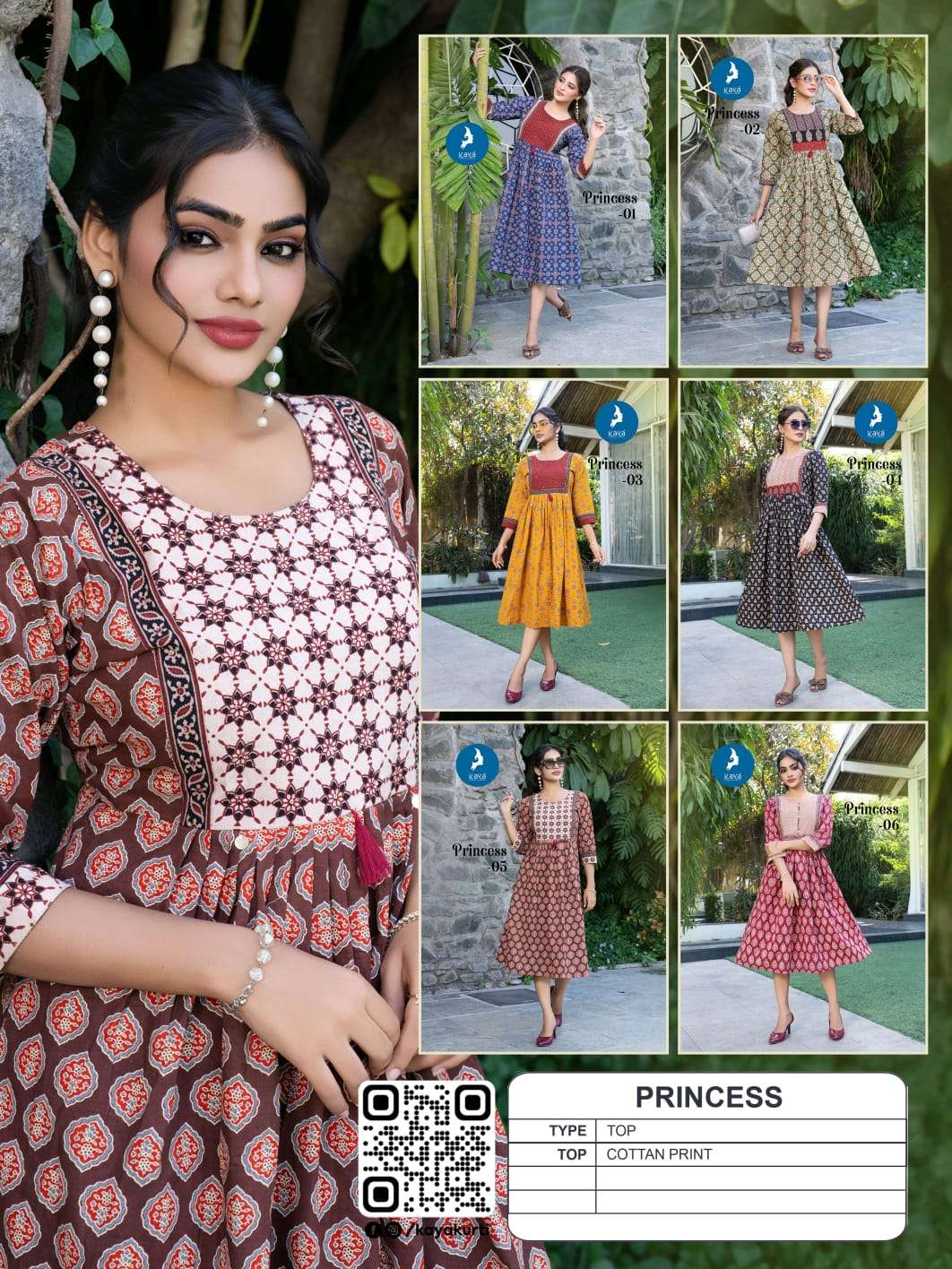 Kaya Princess Kurti Wholesale Catalogue - Amrah Wholesale