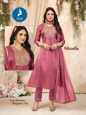 Kaya Skoda Fandy Silk Readymade Salwar Suit Set - Amrah Wholesale