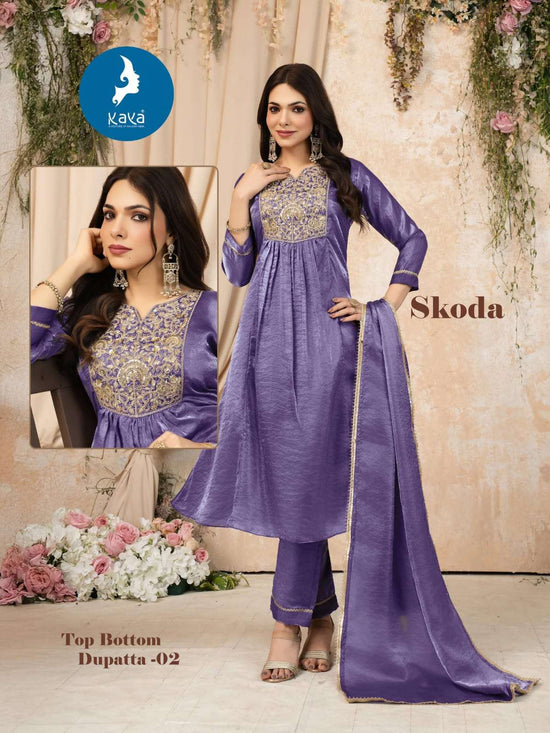 Kaya Skoda Fandy Silk Readymade Salwar Suit Set - Amrah Wholesale
