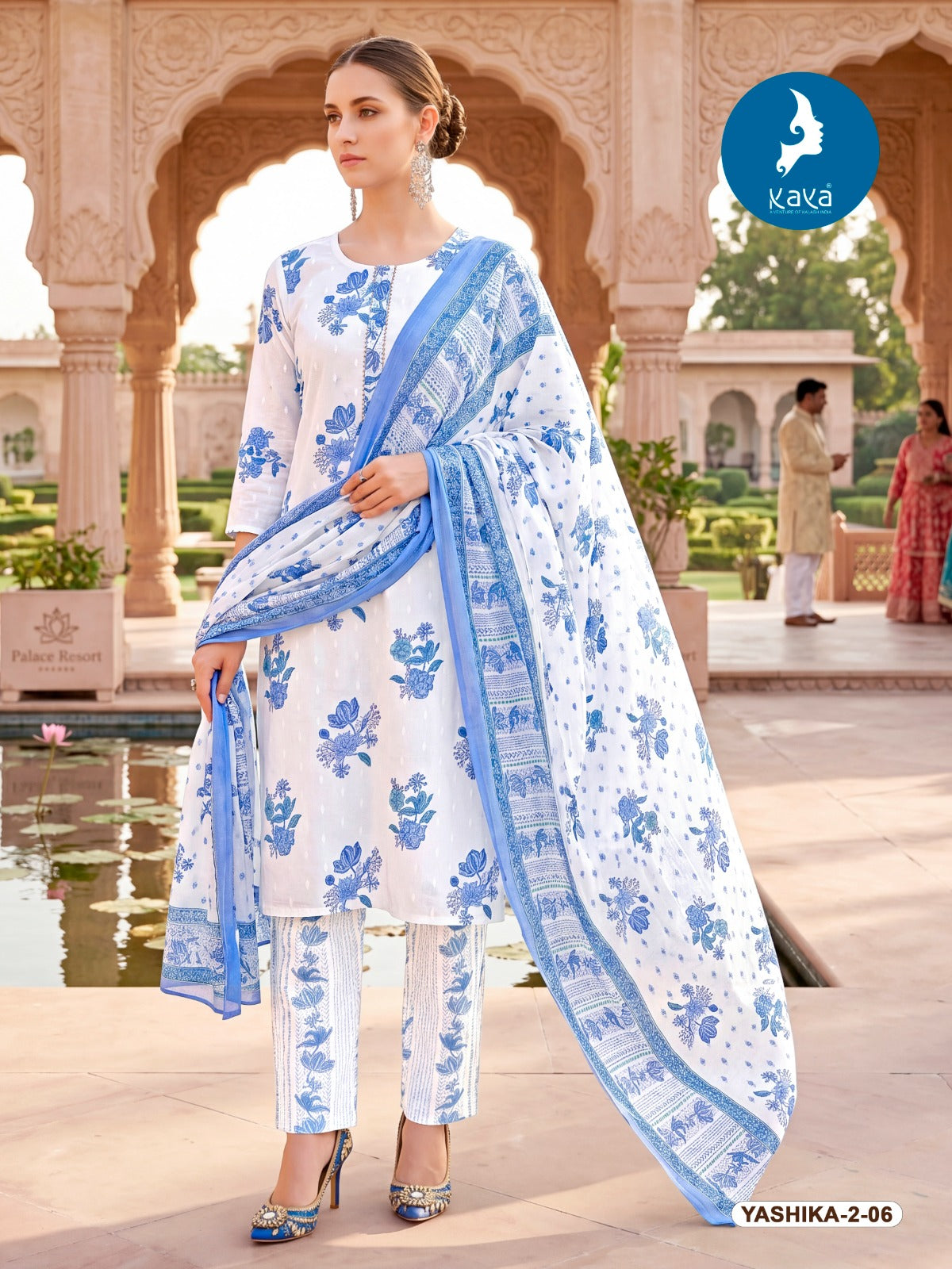 Kaya Yashika Vol 2 Cotton Printed Kurti Pant Dupatta Set