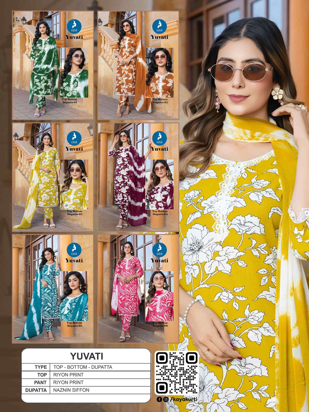 Kaya Yuvati Kurti Set Wholesale Catalogue - Amrah Wholesale
