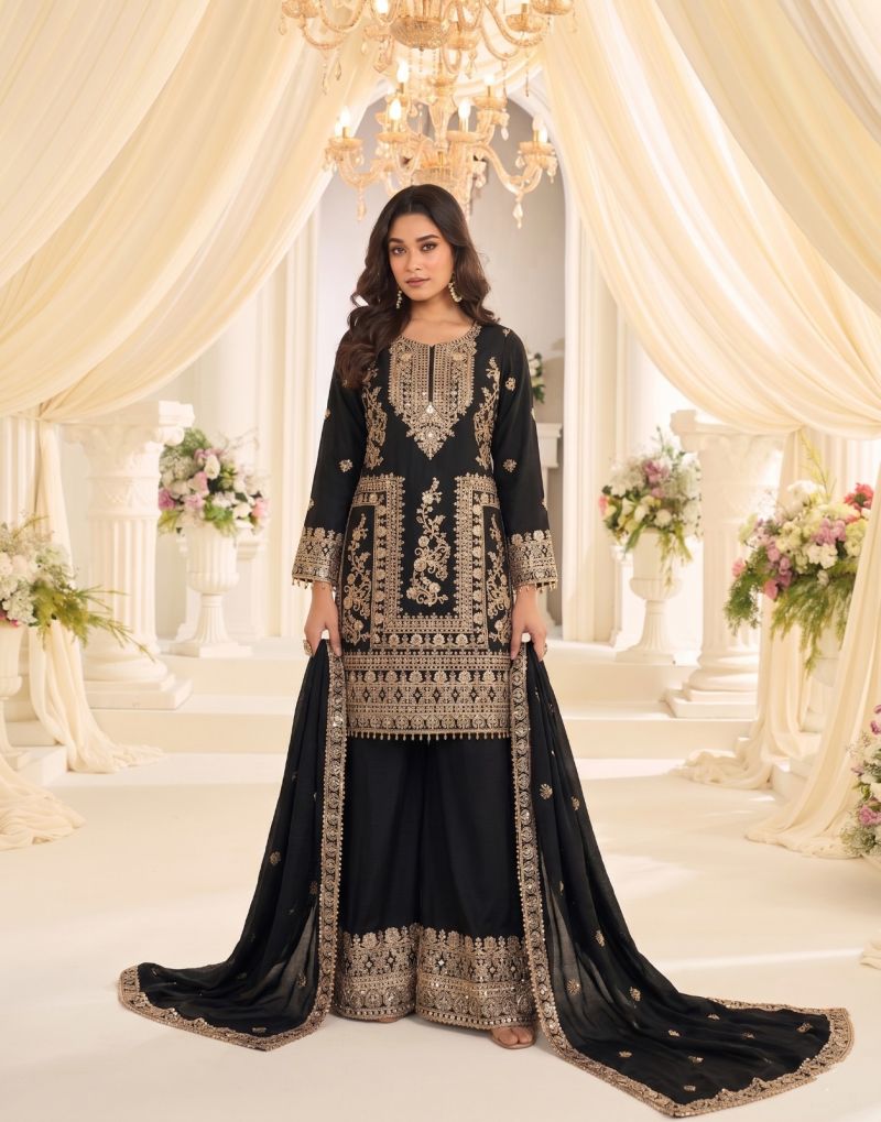Kb Super Hit 3322 Chinon Ready-to-Wear Salwar Suit Set