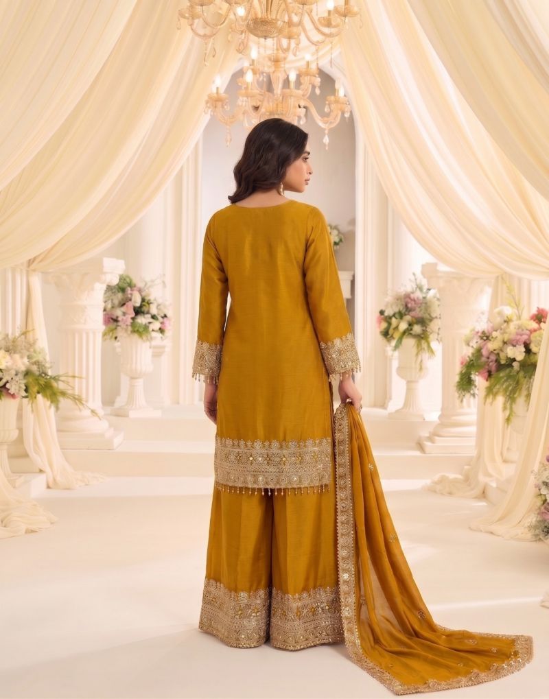 Kb Super Hit 3322 Chinon Ready-to-Wear Salwar Suit Set