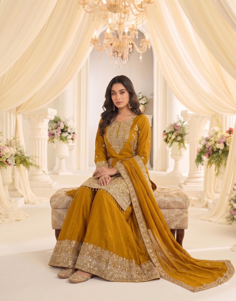 Kb Super Hit 3322 Chinon Ready-to-Wear Salwar Suit Set