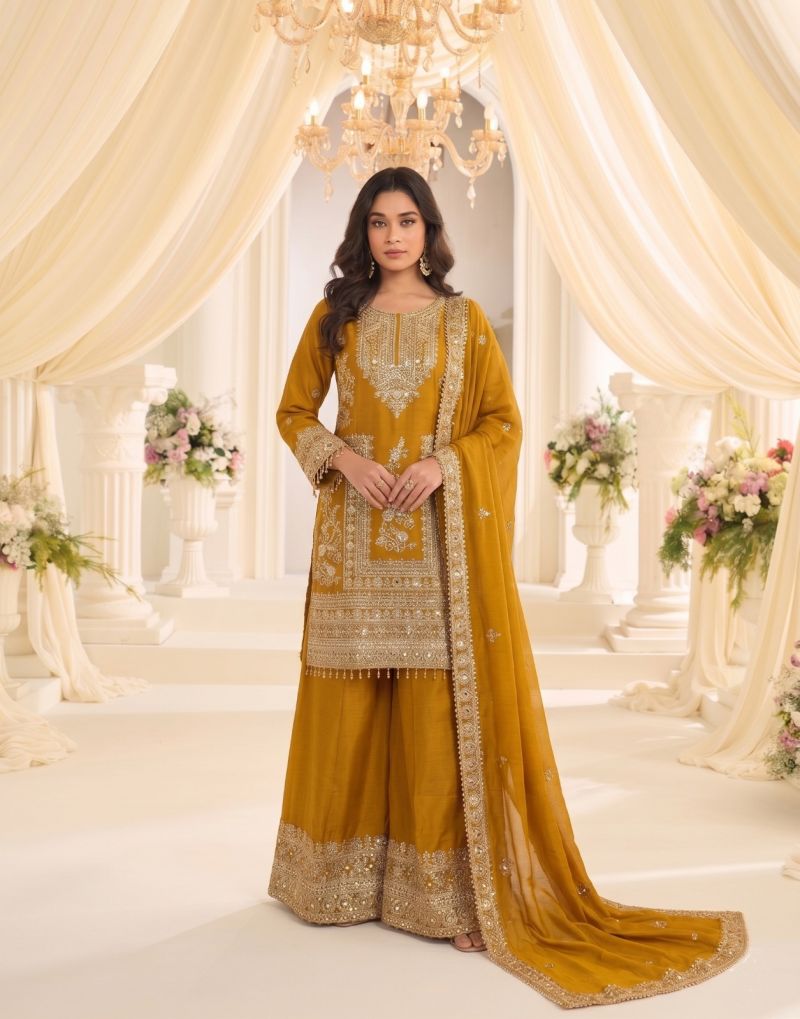 Kb Super Hit 3322 Chinon Ready-to-Wear Salwar Suit Set