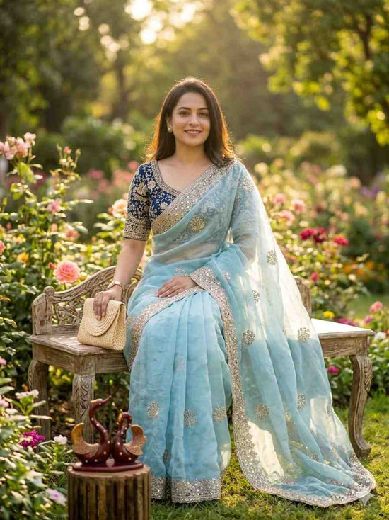 KC 2118 Satin Silk Saree - Amrah Wholesale