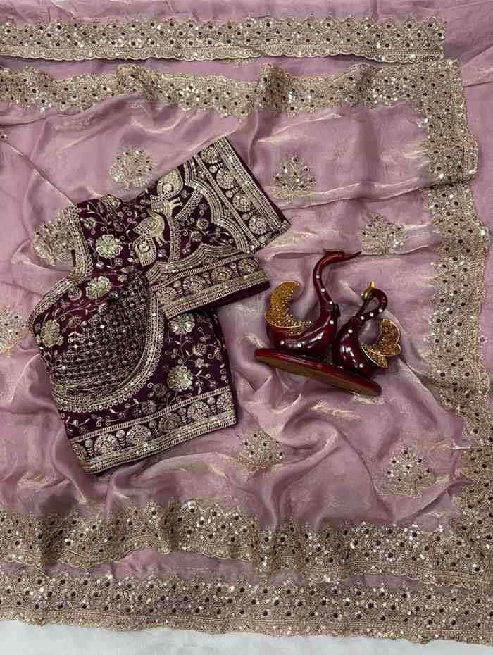 KC 2118 Satin Silk Saree - Amrah Wholesale