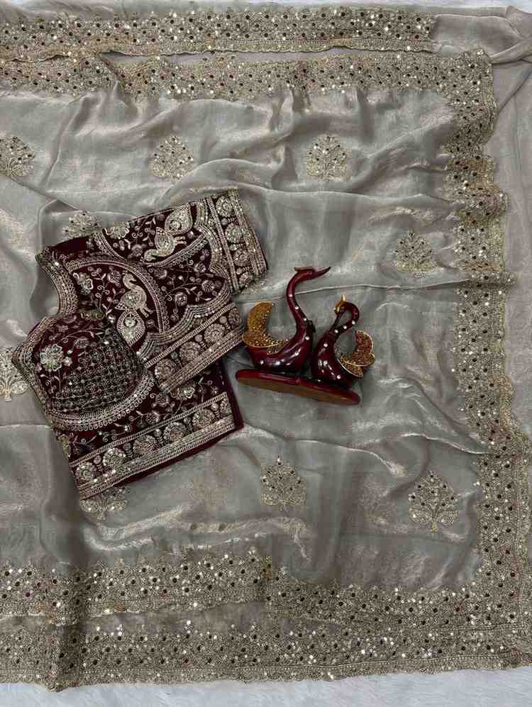 KC 2118 Satin Silk Saree - Amrah Wholesale