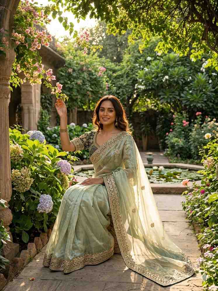 KC 2118 Satin Silk Saree - Amrah Wholesale