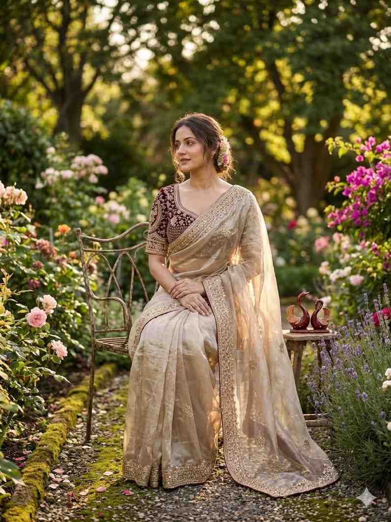 KC 2118 Satin Silk Saree - Amrah Wholesale