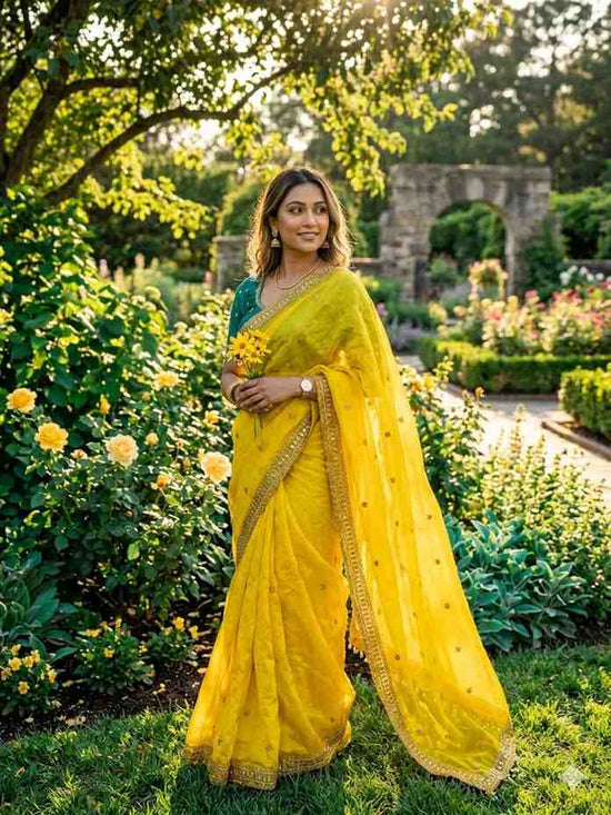 Amrah Wholesale Kc 213 Space Silk Sequence Worked Saree Collection