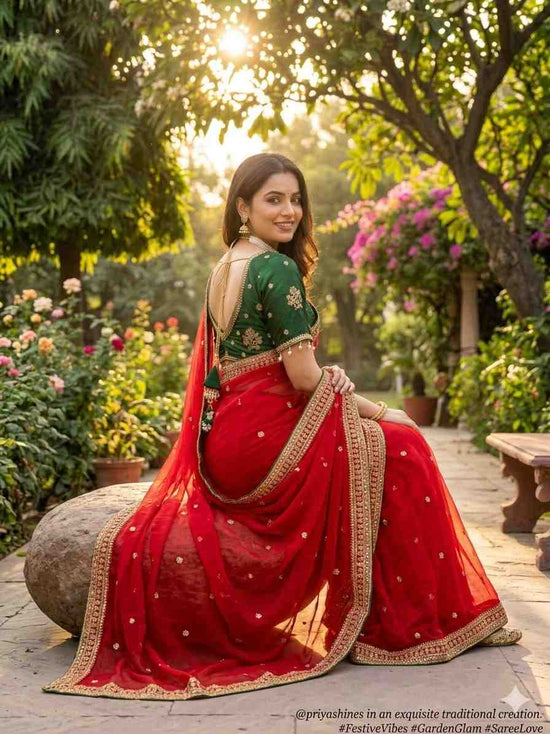 Amrah Wholesale Kc 213 Space Silk Sequence Worked Saree Collection