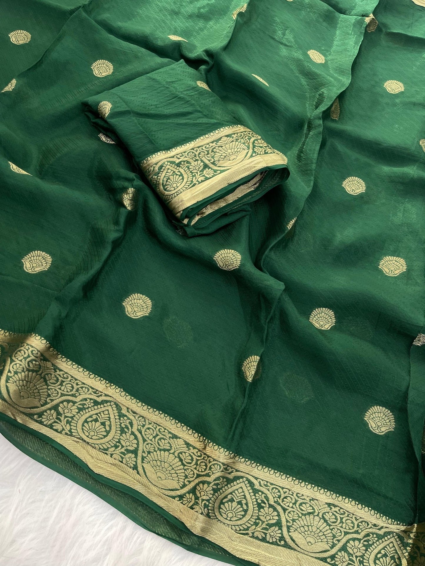 Kc 220 Pure Viscose Mysore Crepe Zari Weaving Saree - Amrah Wholesale