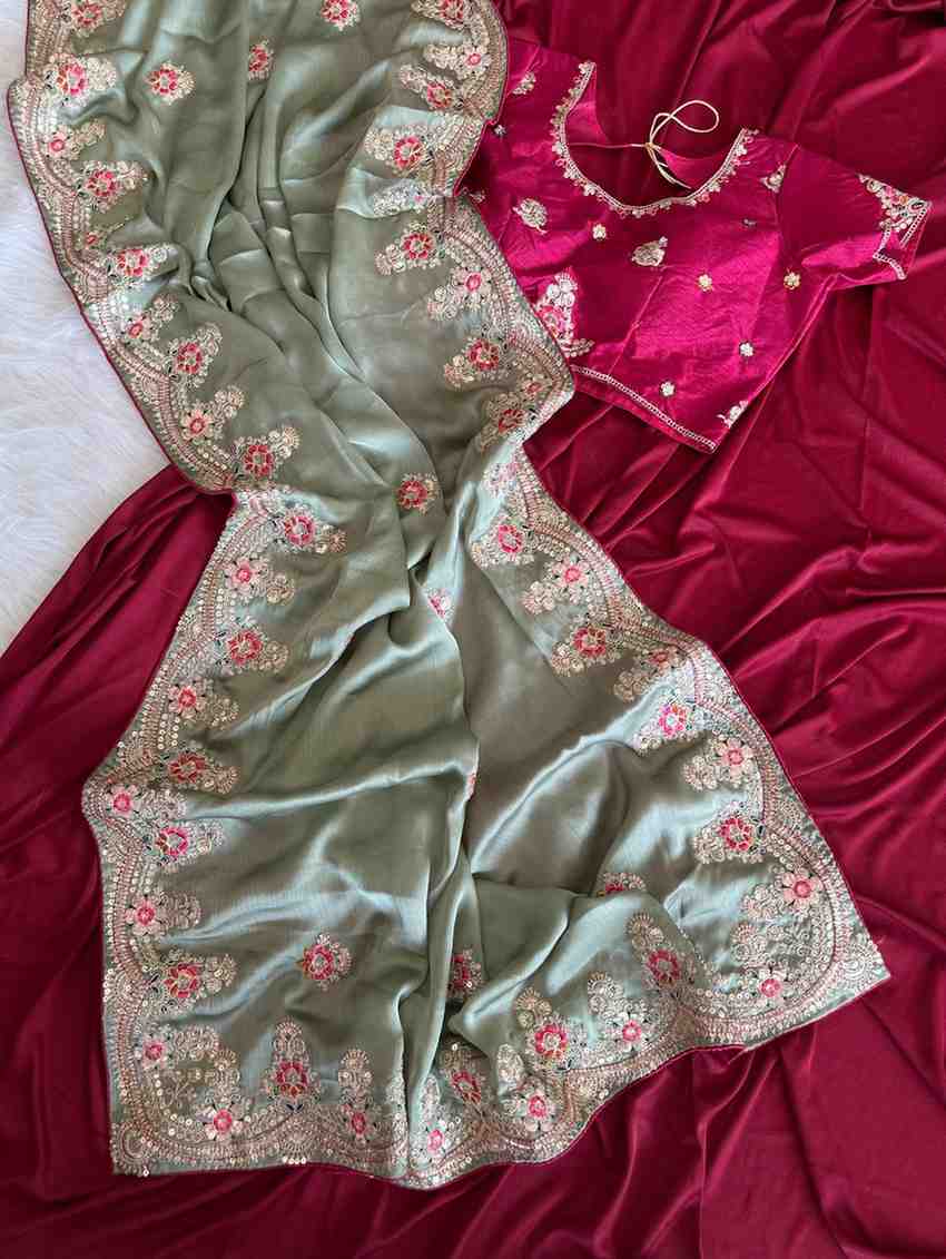 Amrah Wholesale Kc 409 Fandy Silk Saree