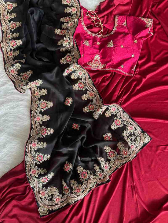 Amrah Wholesale Kc 409 Fandy Silk Saree