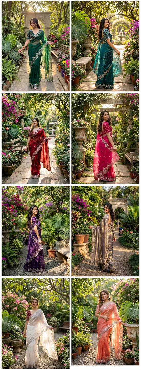 Amrah Wholesale KC 410 Satin Silk Saree Collection