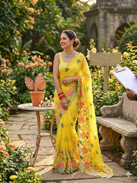 Kc 686 Soft Georgette Saree - Amrah Wholesale