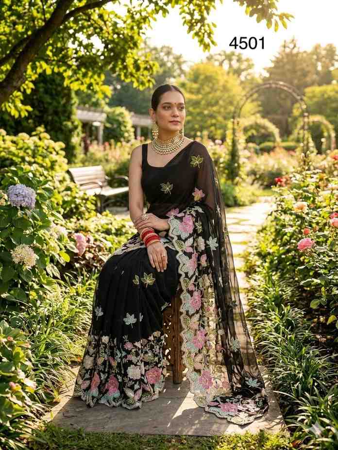 Kc 686 Soft Georgette Saree - Amrah Wholesale